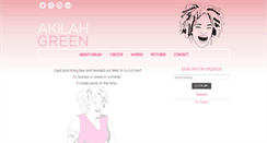 Desktop Screenshot of akilahgreen.com