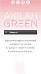 Mobile Screenshot of akilahgreen.com